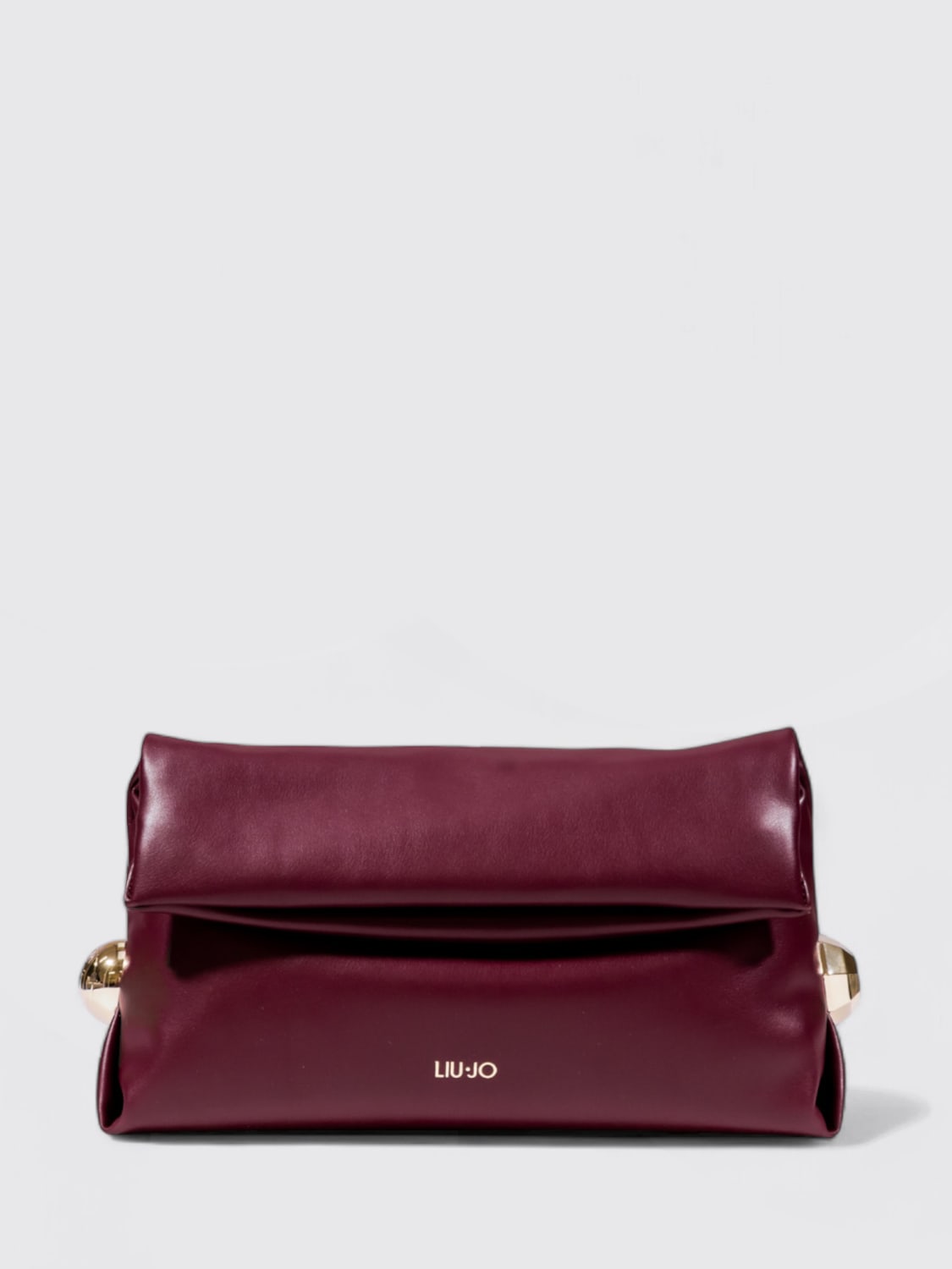 LIU JO CLUTCH: Borsa a spalla in eco pelle Liu Jo, Bordeaux - Img 1