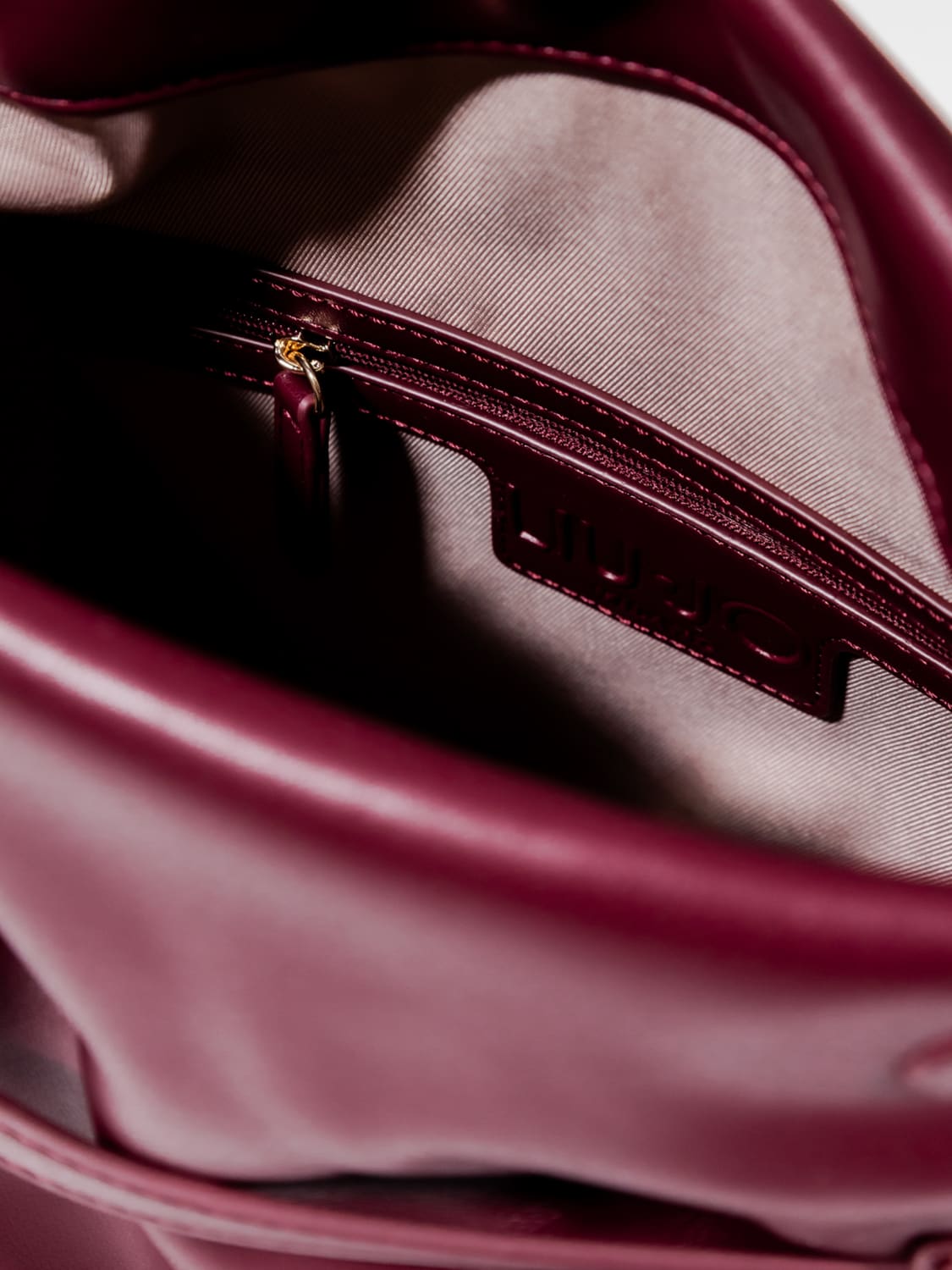 LIU JO CLUTCH: Borsa a spalla in eco pelle Liu Jo, Bordeaux - Img 3