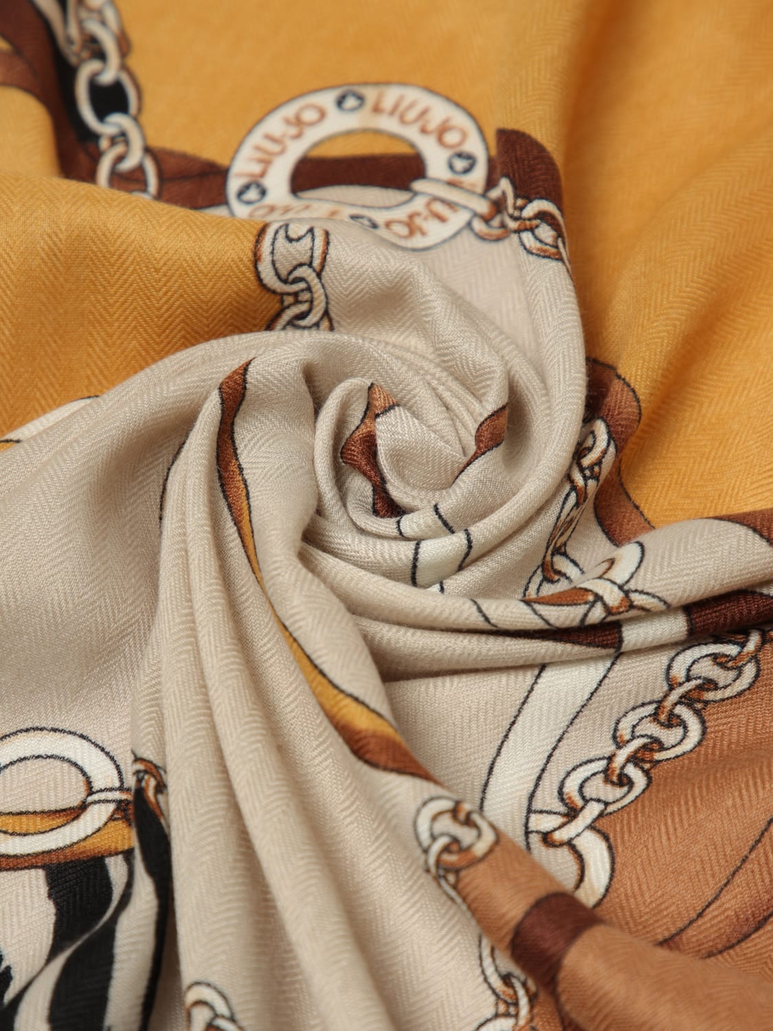 LIU JO NECK SCARF: Neck scarf woman Liu Jo, Brown - Img 3