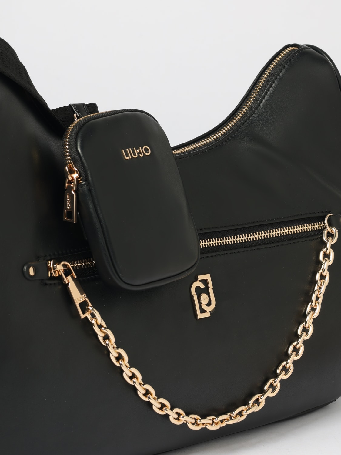 LIU JO BORSA A TRACOLLA: Borsa Liu Jo in pelle sintetica, Nero - Img 3