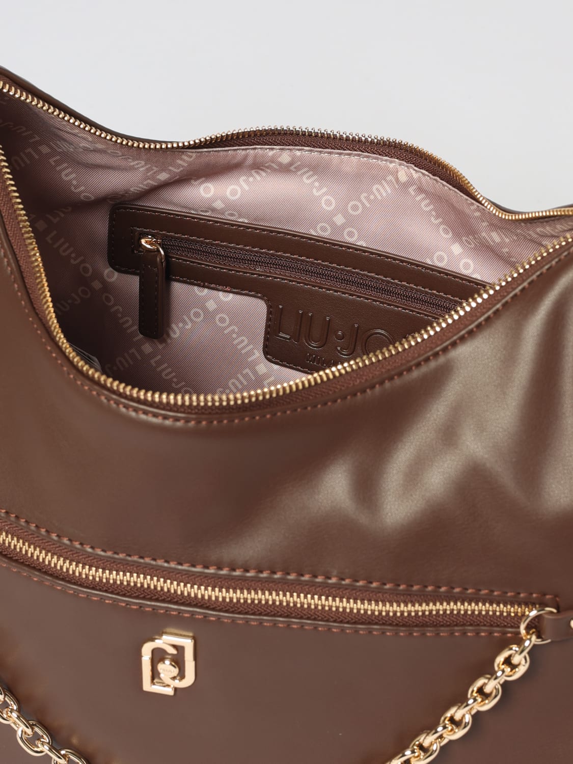 LIU JO BORSA A TRACOLLA: Borsa Liu Jo in pelle sintetica, Moro - Img 3