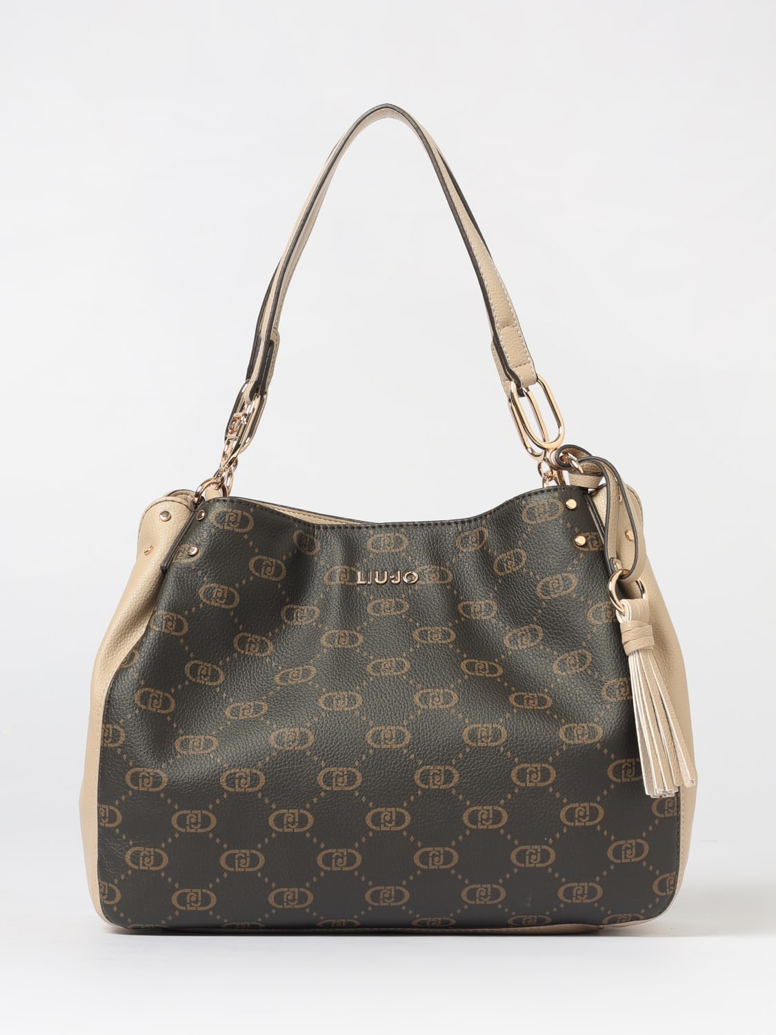 LIU JO SHOULDER BAG: Shoulder bag woman Liu Jo, Beige - Img 1