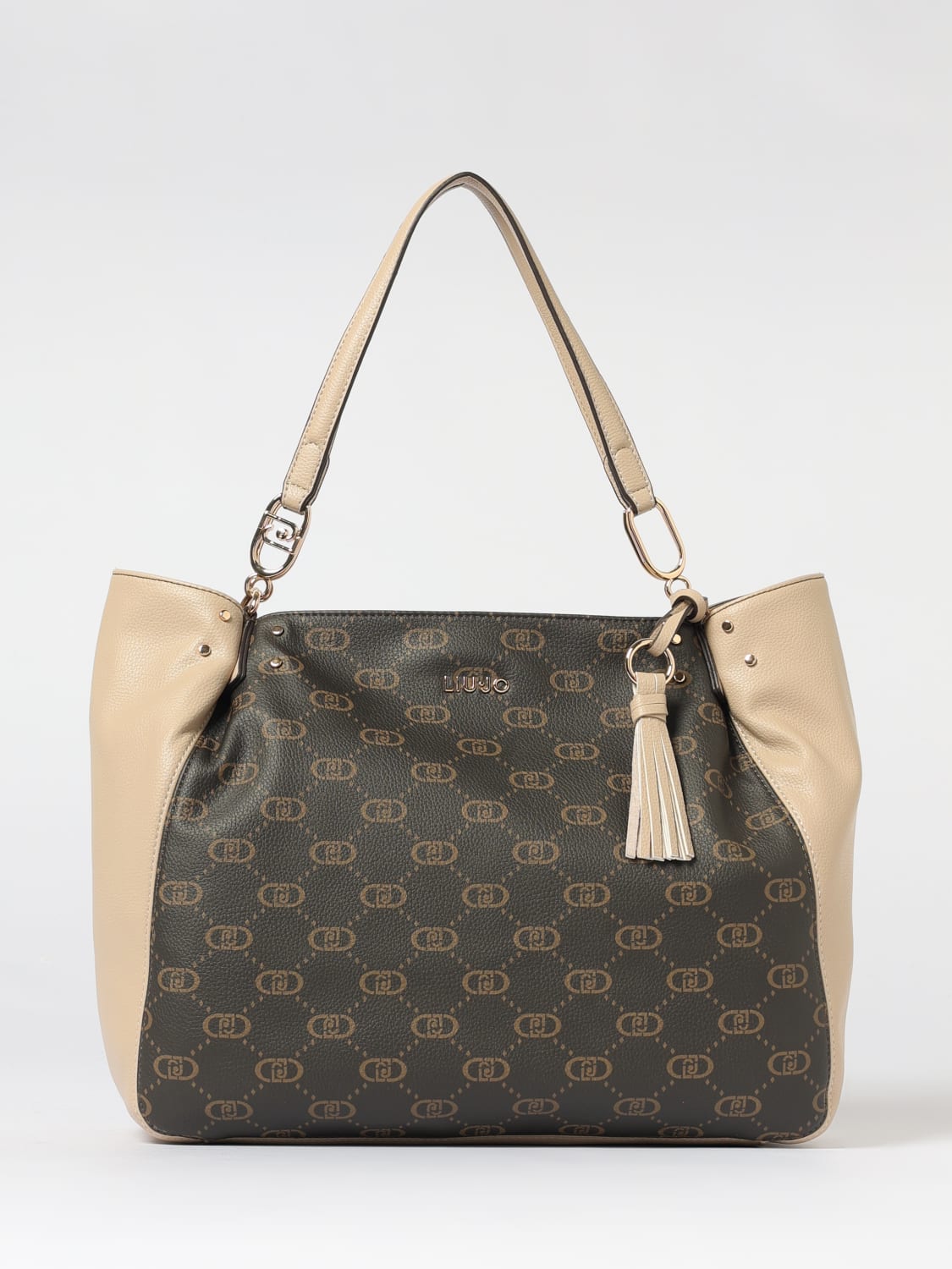 LIU JO SHOULDER BAG: Shoulder bag woman Liu Jo, Beige - Img 1