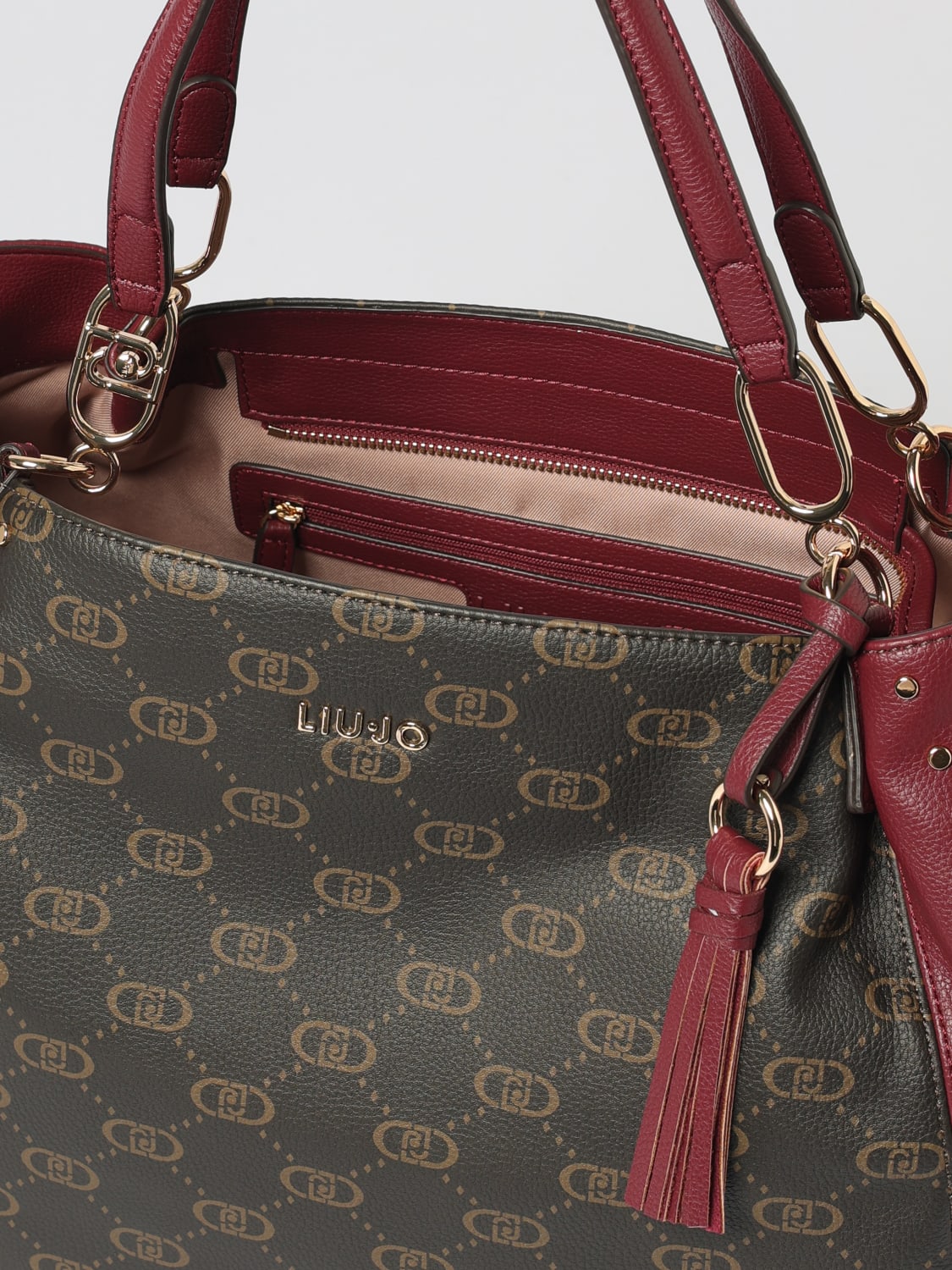 LIU JO SHOULDER BAG: Shoulder bag woman Liu Jo, Wine - Img 3