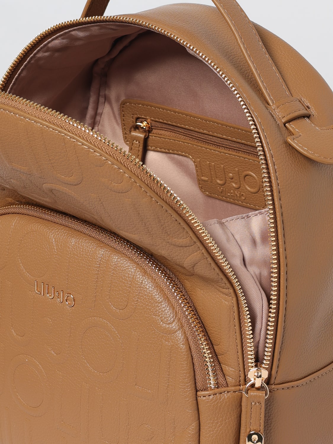 LIU JO BACKPACK: Backpack woman Liu Jo, Brown - Img 4