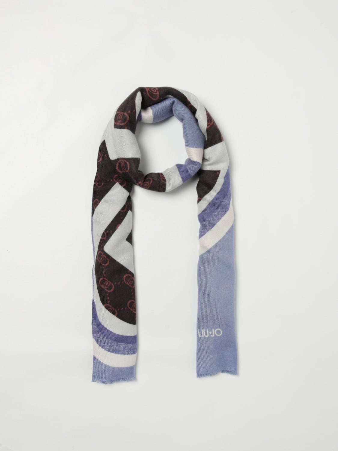 LIU JO BUFANDA: Bufanda mujer Liu Jo, Azul Oscuro - Img 2