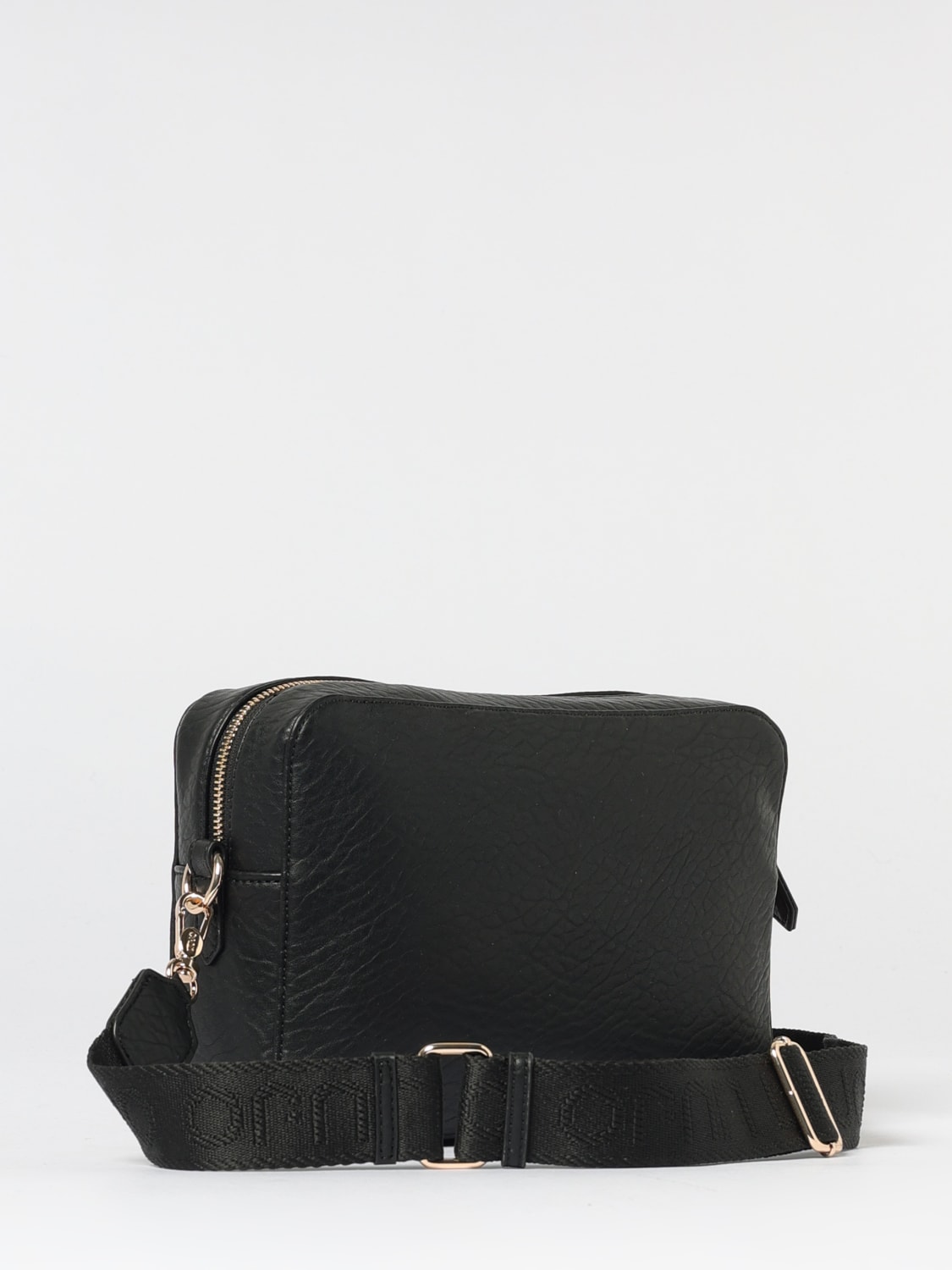 LIU JO BORSA A TRACOLLA: Borsa a tracolla Liu Jo in pelle sintetica martellata, Nero - Img 2