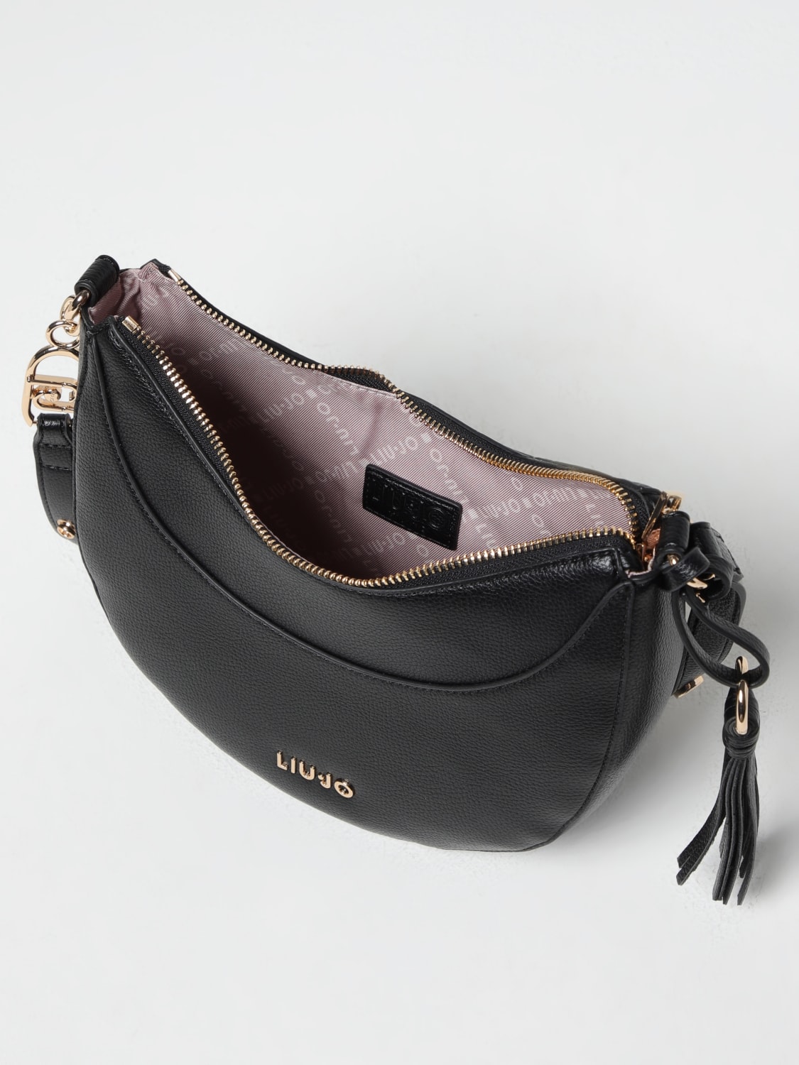 LIU JO BORSA A SPALLA: Borsa Liu Jo in pelle sintetica a grana , Nero - Img 3