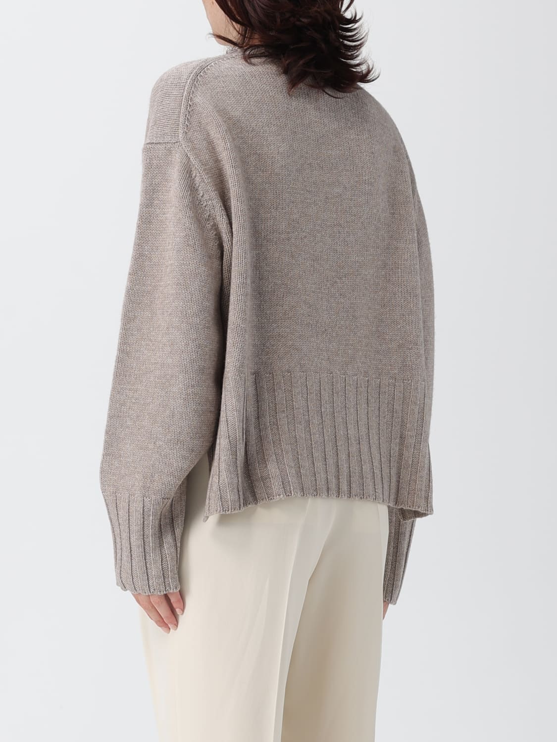 ALLUDE SWEATER: Sweater woman Allude, Beige - Img 2