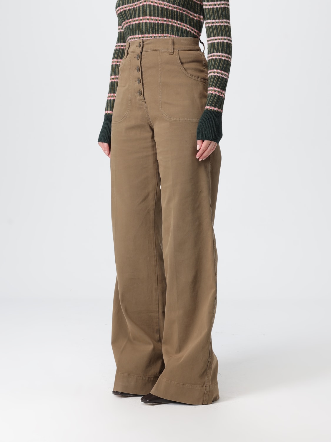 ETRO JEANS: Jeans woman Etro, Sage - Img 4