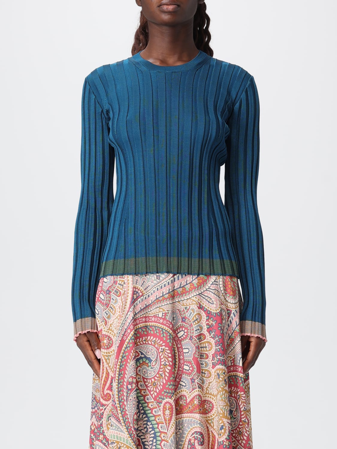 ETRO PULLOVER: Pullover damen Etro, Teal - Img 1