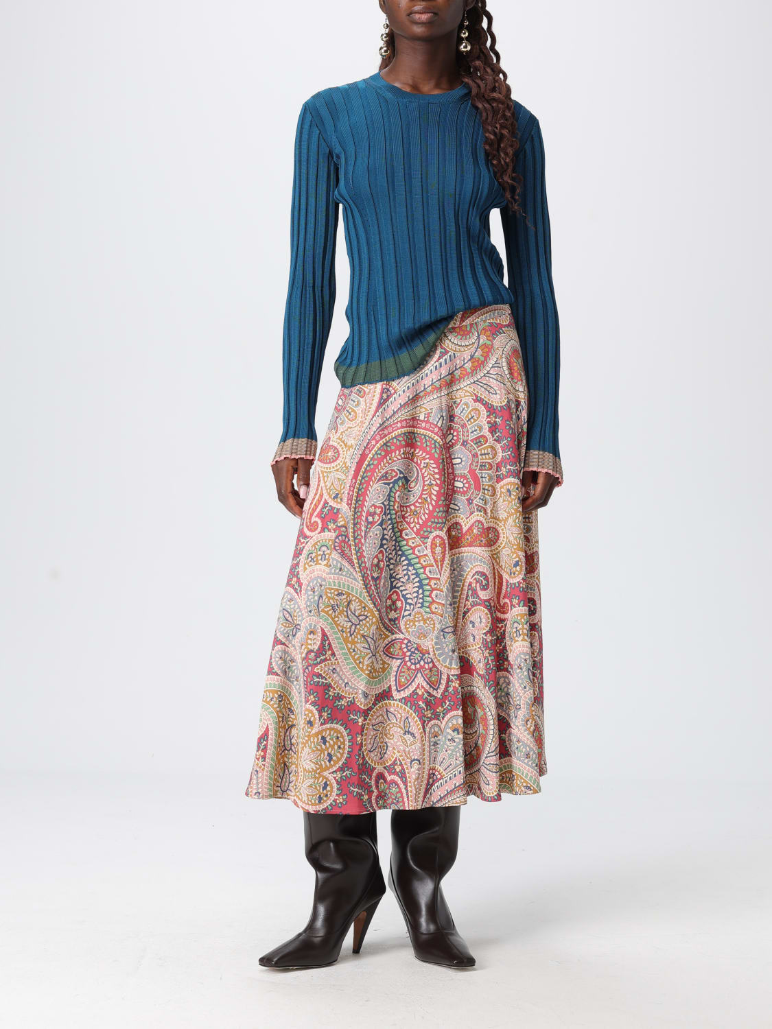 ETRO PULLOVER: Pullover damen Etro, Teal - Img 2