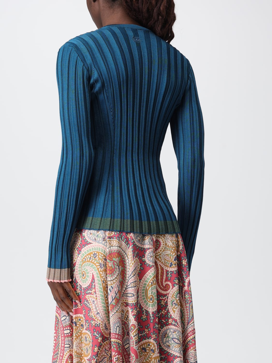 ETRO PULLOVER: Pullover damen Etro, Teal - Img 3