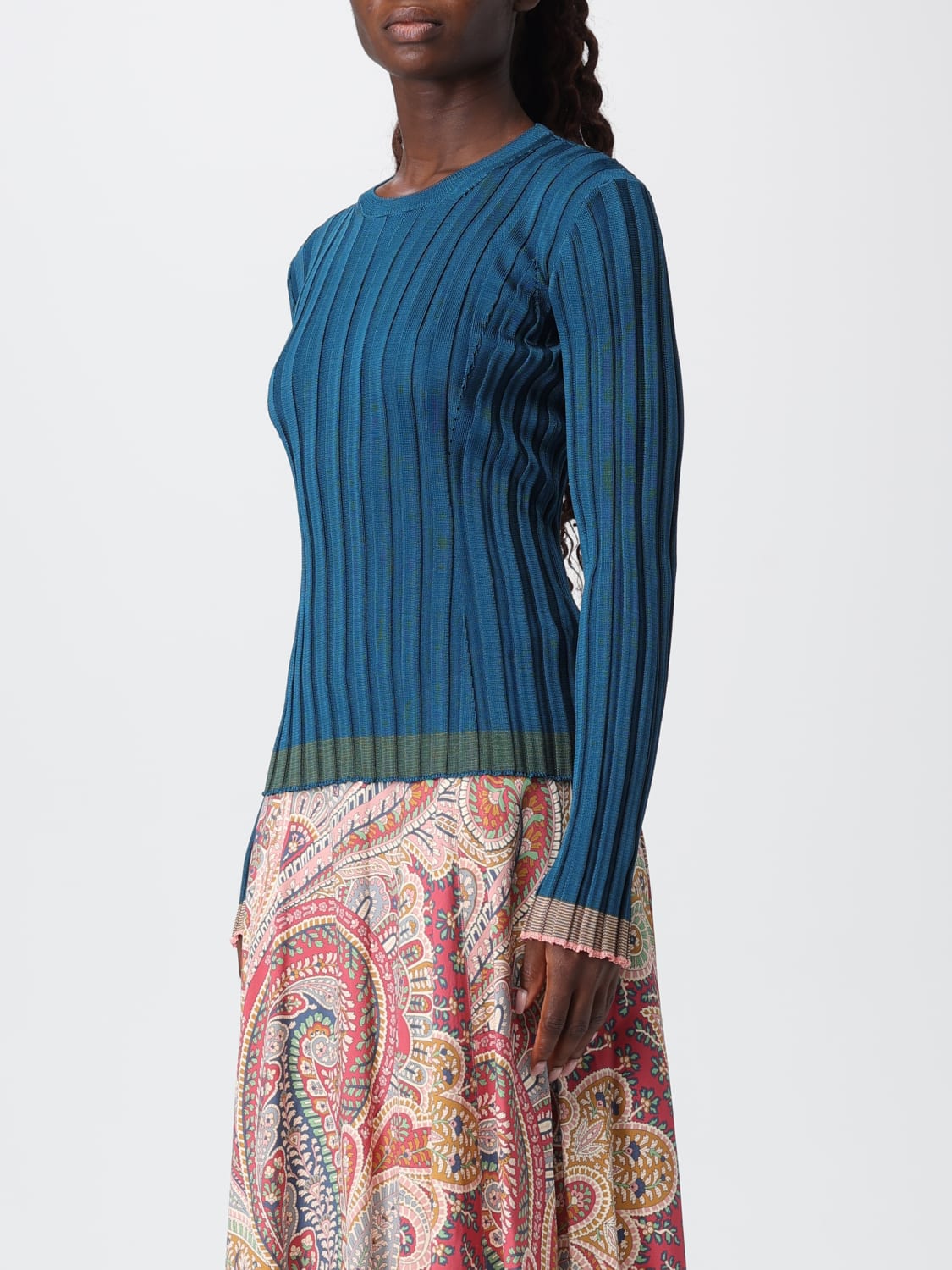ETRO PULLOVER: Pullover damen Etro, Teal - Img 4