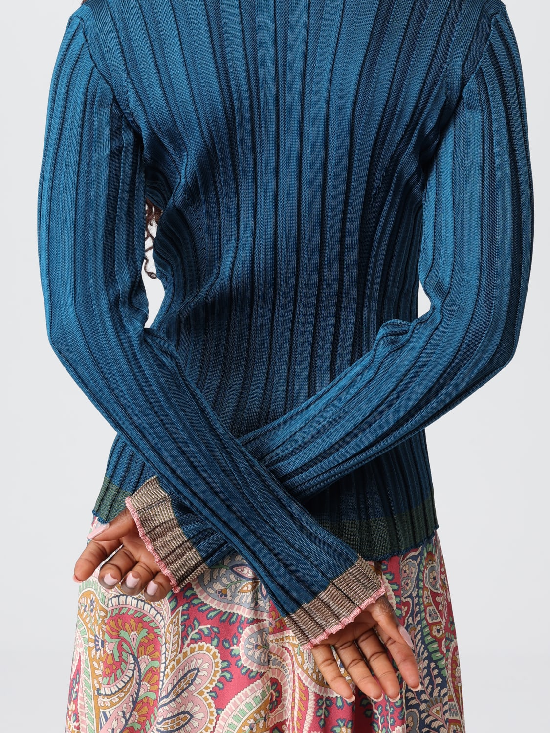 ETRO PULLOVER: Pullover damen Etro, Teal - Img 5