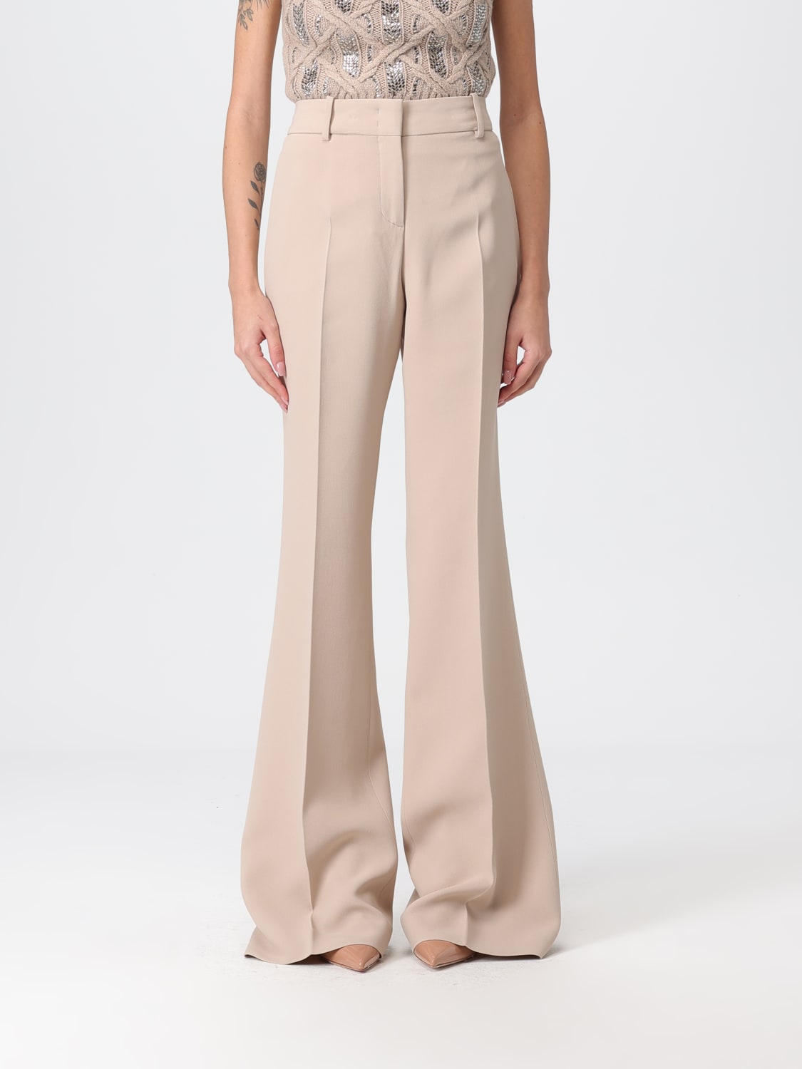 ERMANNO SCERVINO PANTALON: Pantalon femme Ermanno Scervino, Sable - Img 1