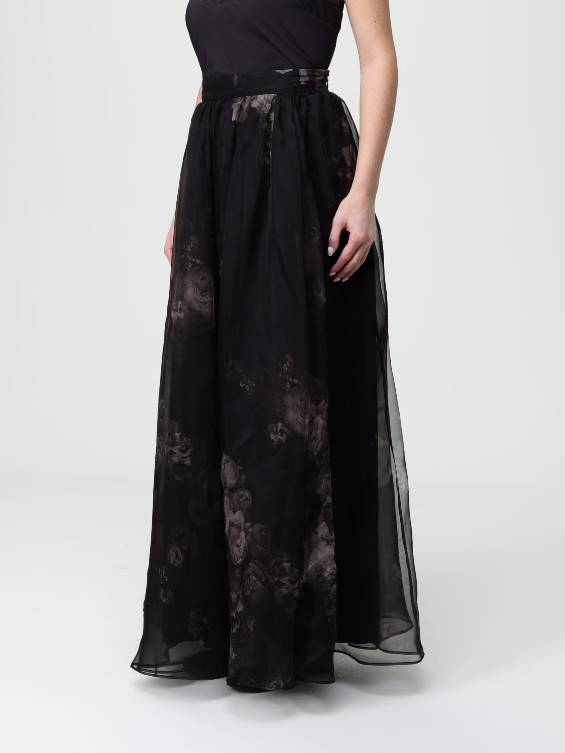 ZIMMERMANN GONNA: Gonna Zimmermann in seta con stampa floreale , Fantasia - Img 4