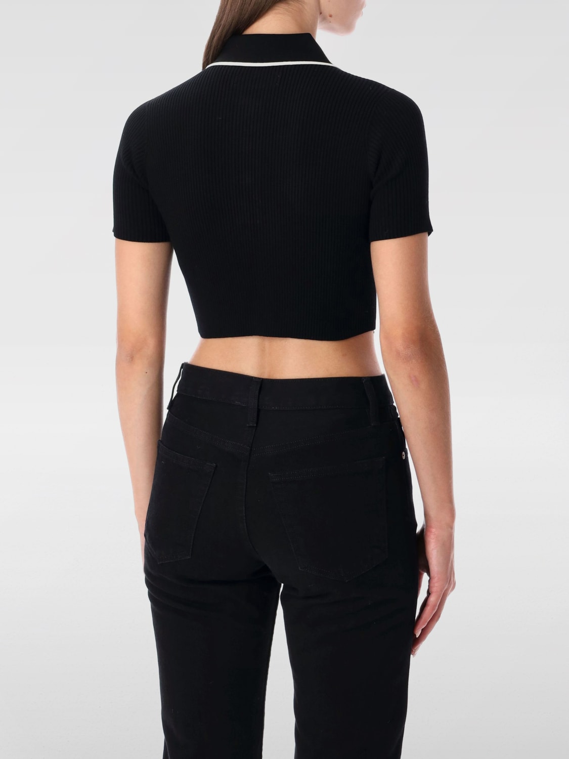 AMIRI POLO SHIRT: T-shirt woman Amiri, Black - Img 2
