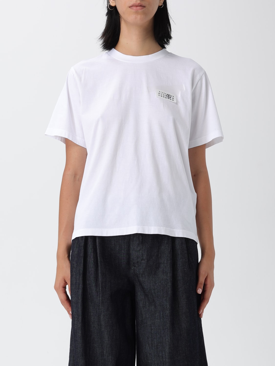 MM6 MAISON MARGIELA T-SHIRT: T-shirt woman Mm6 Maison Margiela, White - Img 1