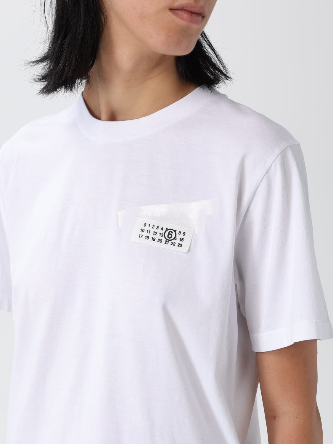 MM6 MAISON MARGIELA T-SHIRT: T-shirt woman Mm6 Maison Margiela, White - Img 5