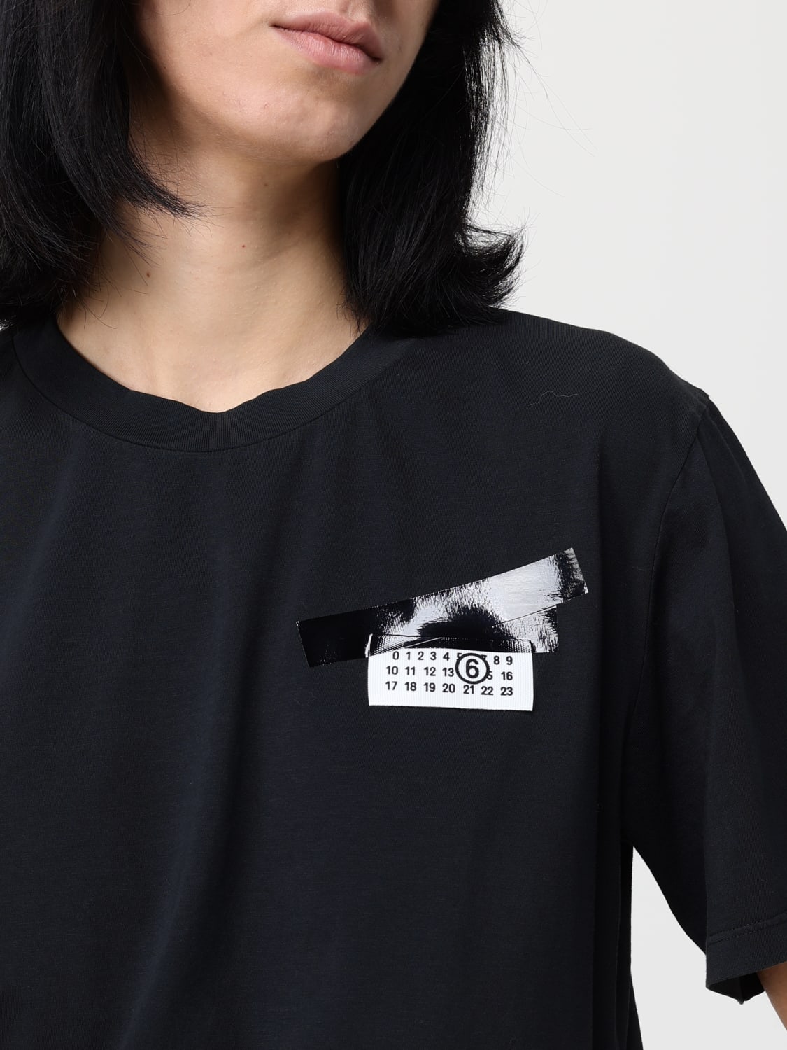MM6 MAISON MARGIELA T-SHIRT: T-shirt woman Mm6 Maison Margiela, Black - Img 5