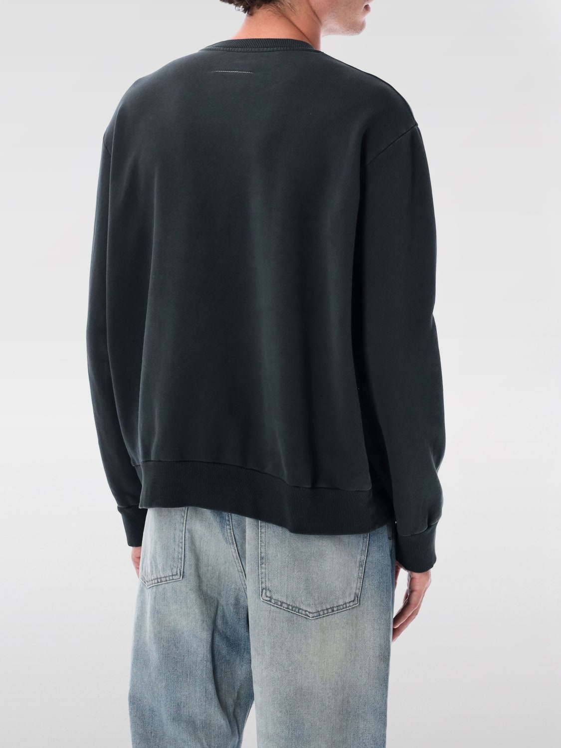 MM6 MAISON MARGIELA SWEATSHIRT: Sweatshirt herren Mm6 Maison Margiela, Schwarz - Img 2