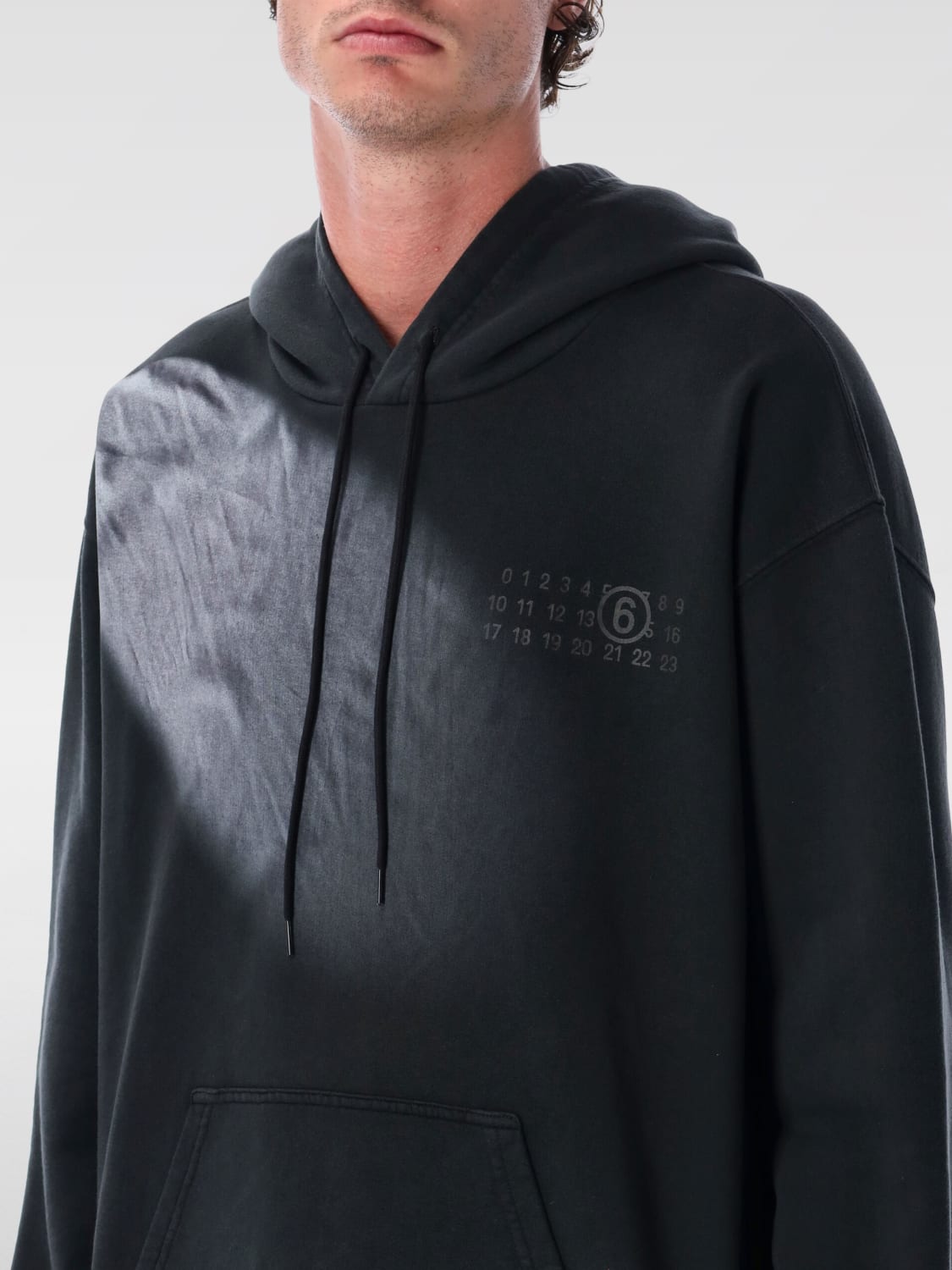 MM6 MAISON MARGIELA SWEATSHIRT: Sweatshirt herren Mm6 Maison Margiela, Schwarz - Img 3