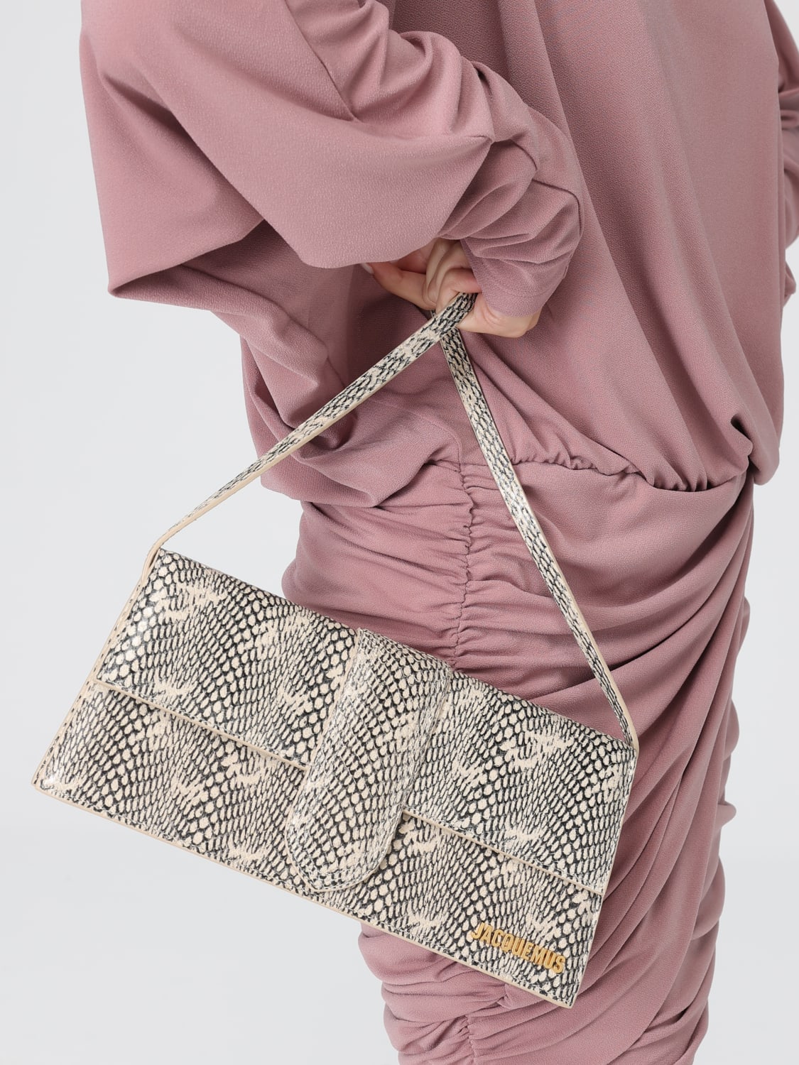 JACQUEMUS SHOULDER BAG: Shoulder bag woman Jacquemus, Beige - Img 2