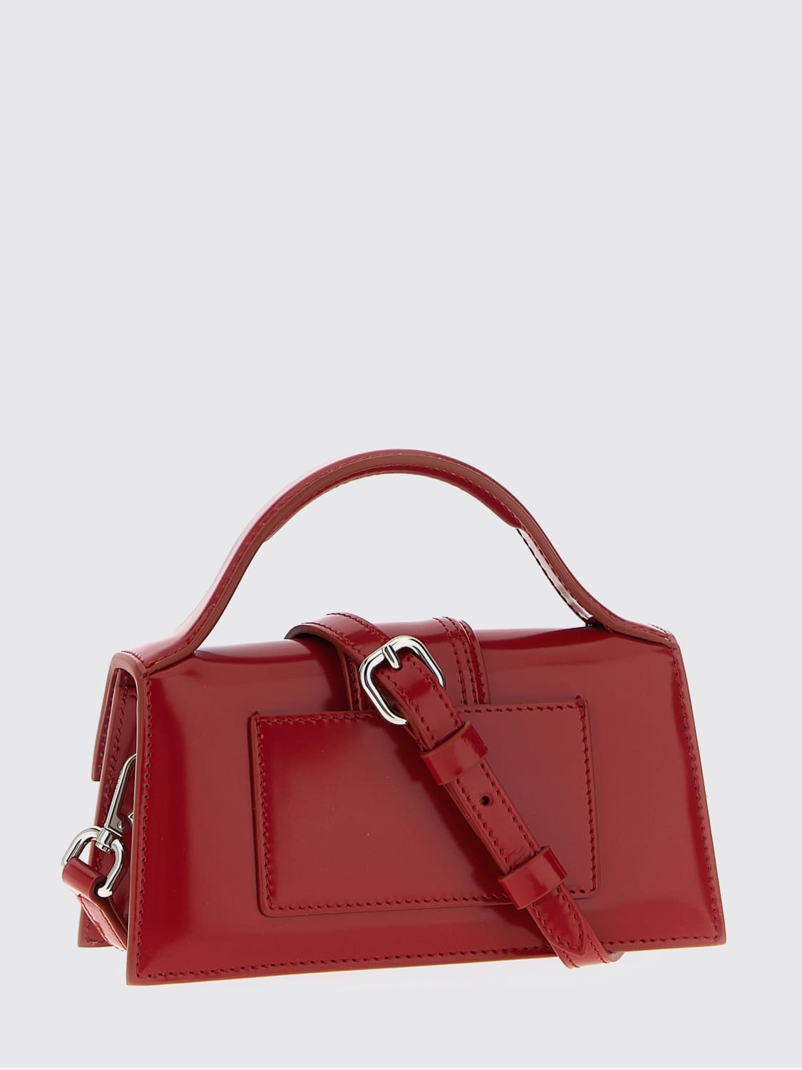 JACQUEMUS BORSA MINI: Borsa Le Bambino Jacquemus in pelle , Rosso - Img 2