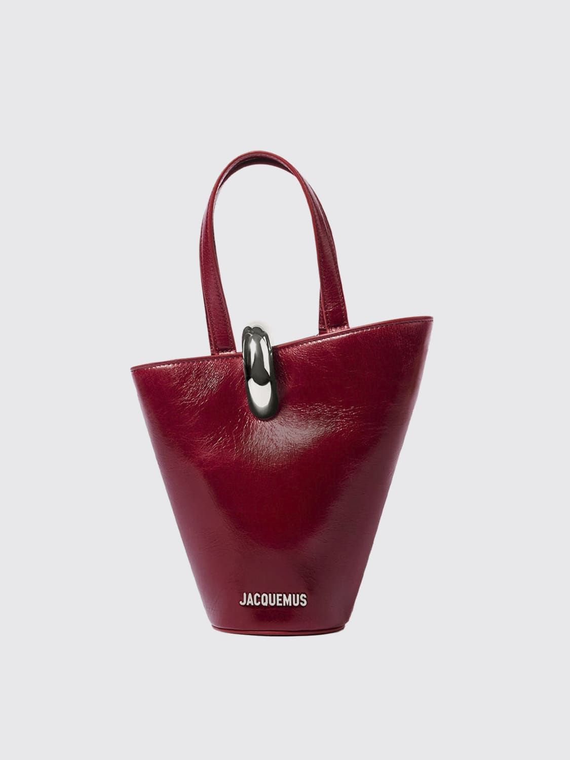 JACQUEMUS HANDBAG: Shoulder bag woman Jacquemus, Burgundy - Img 1