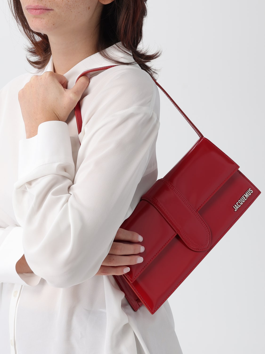 JACQUEMUS SCHULTERTASCHE: Schultertasche damen Jacquemus, Rot - Img 2