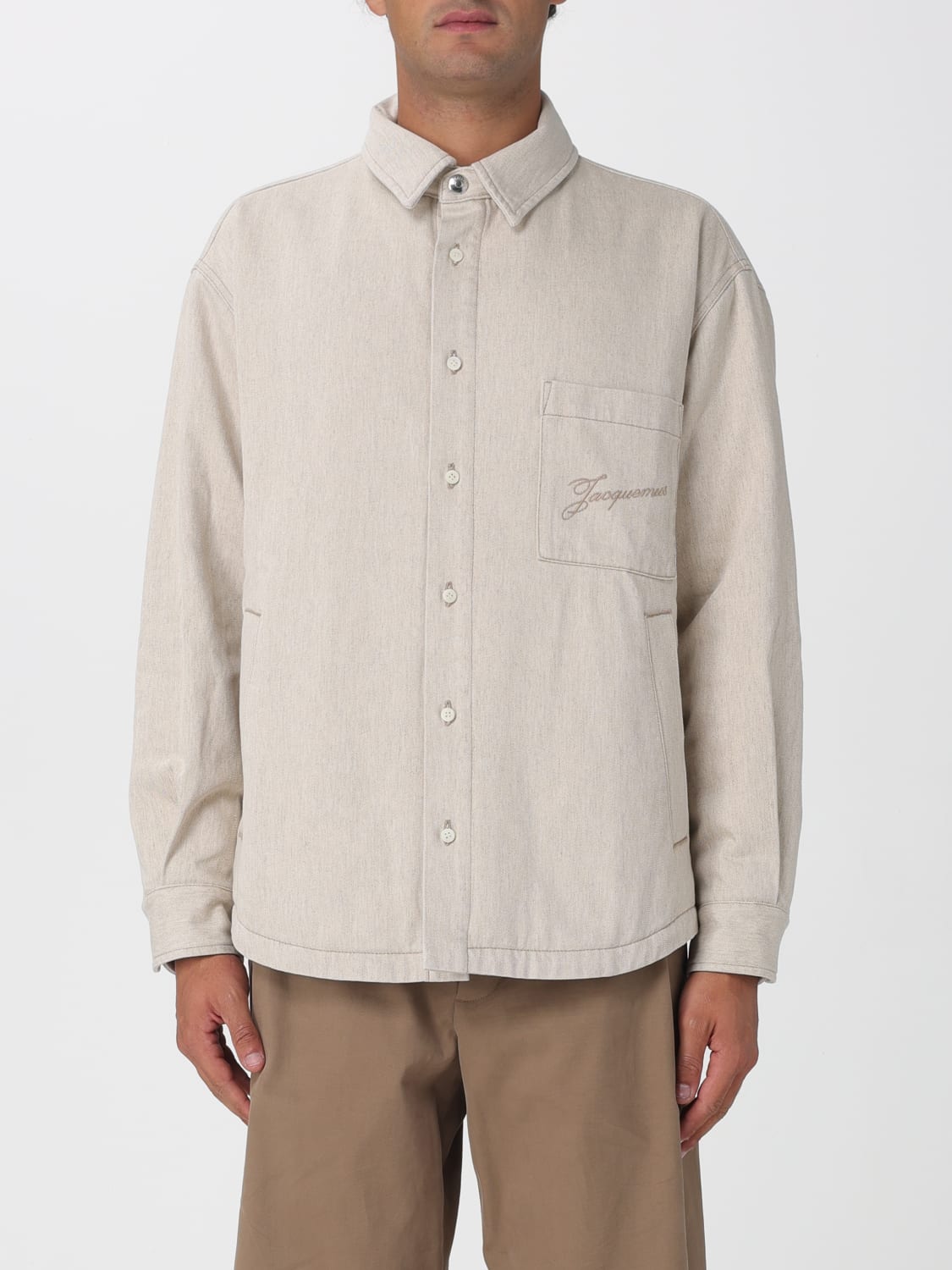 JACQUEMUS SHIRT: Shirt men Jacquemus, Beige - Img 1