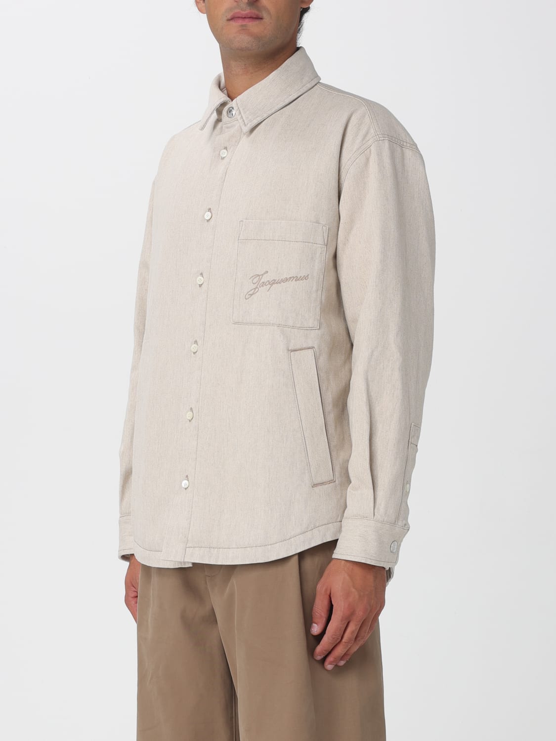 JACQUEMUS SHIRT: Shirt men Jacquemus, Beige - Img 4
