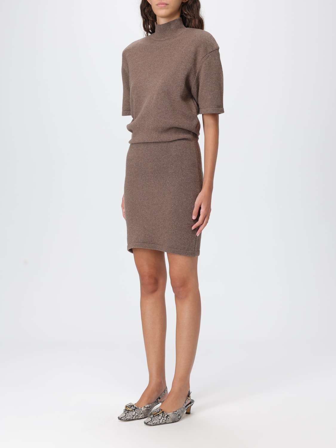 JACQUEMUS VESTIDO: Vestido mujer Jacquemus, Marrón - Img 3