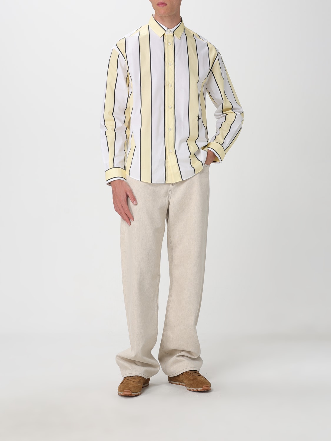 JACQUEMUS JEANS: Jeans men Jacquemus, Beige - Img 2