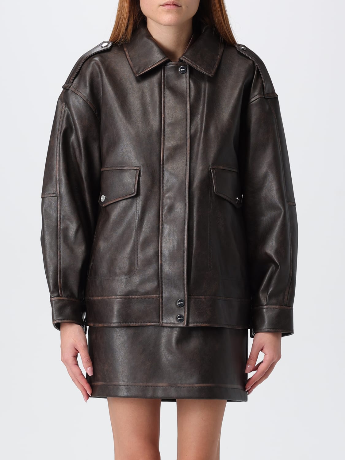 LIU JO GIACCA: Giacca donna Liu Jo, Marrone - Img 1