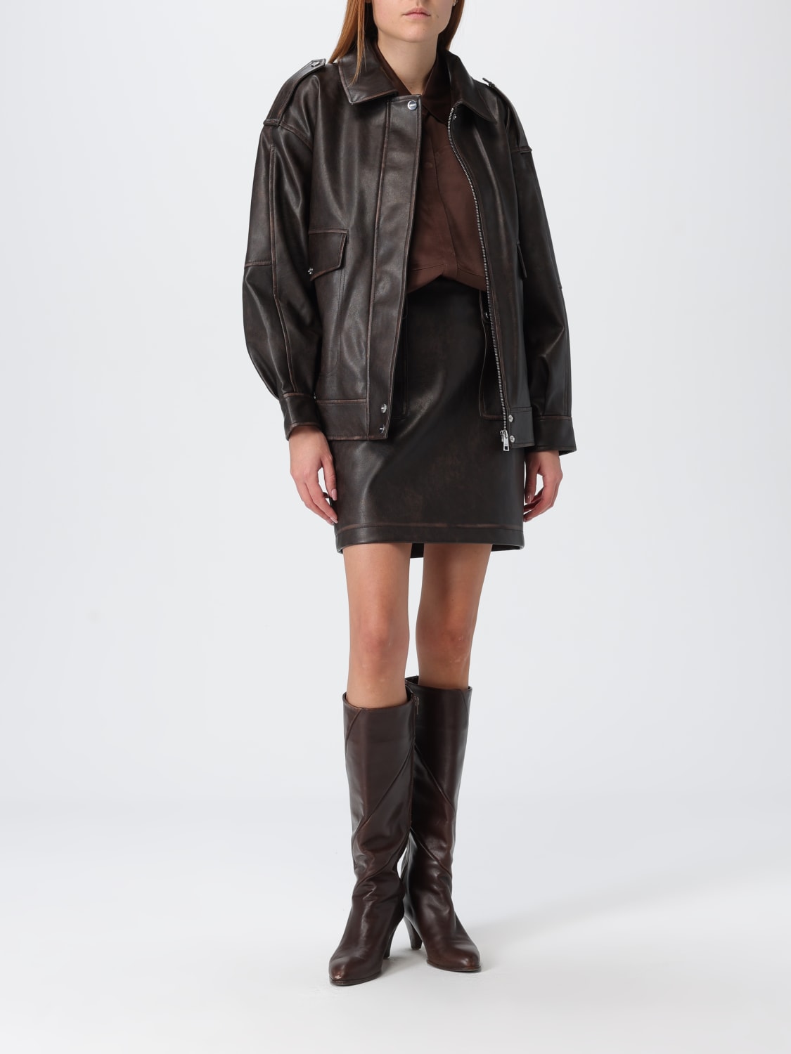 LIU JO GIACCA: Giacca donna Liu Jo, Marrone - Img 2