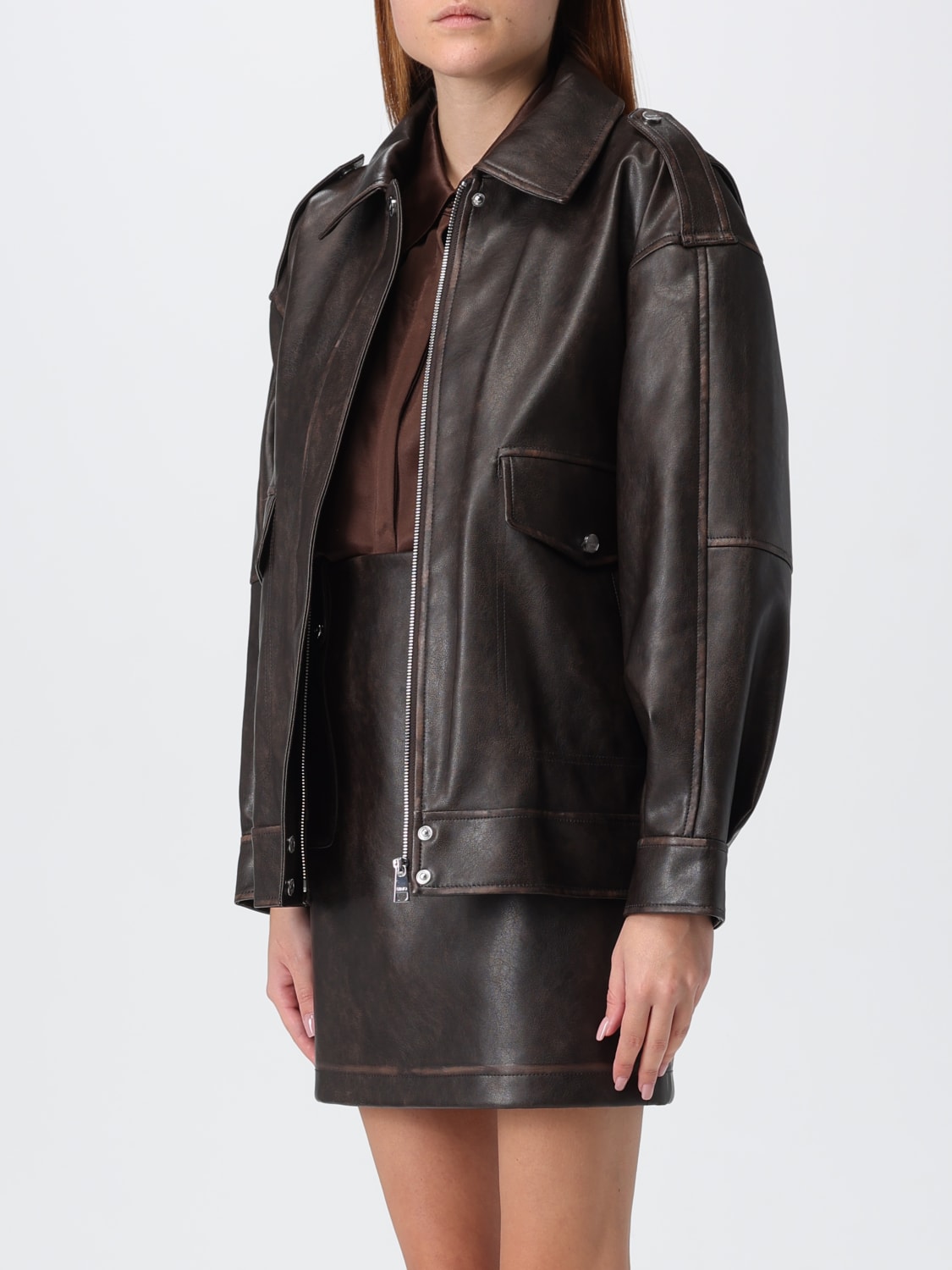 LIU JO GIACCA: Giacca donna Liu Jo, Marrone - Img 4