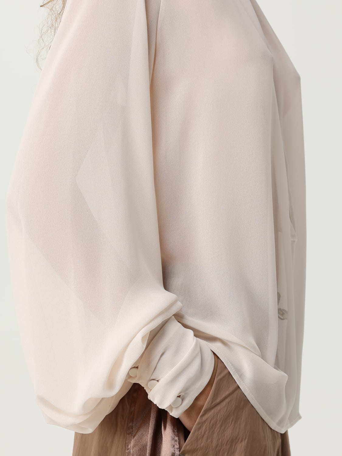 LIU JO TOP: Hemdbluse damen Liu Jo, Weiß - Img 3