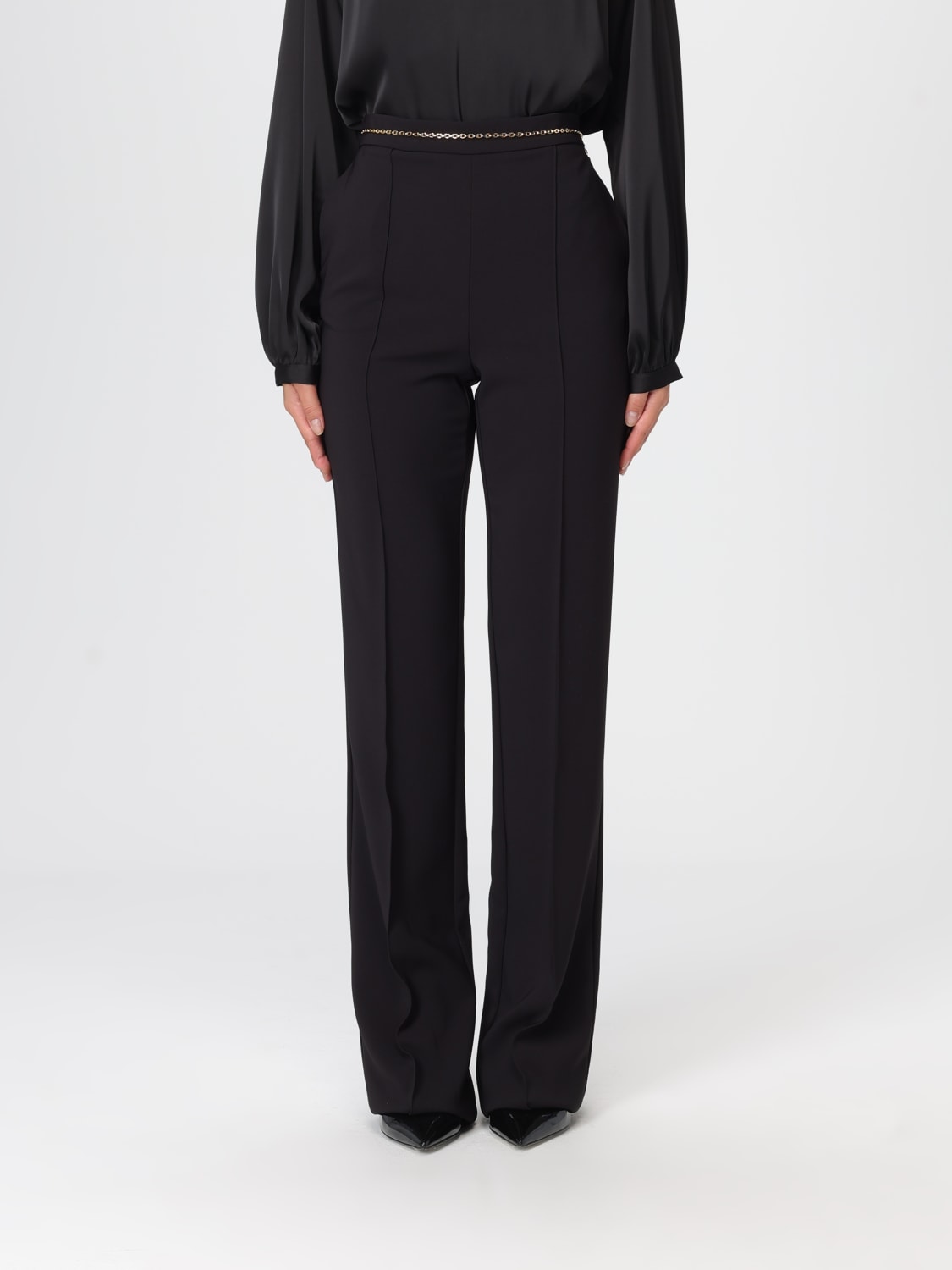 ELISABETTA FRANCHI PANTALONES: Pantalón mujer Elisabetta Franchi, Negro - Img 1