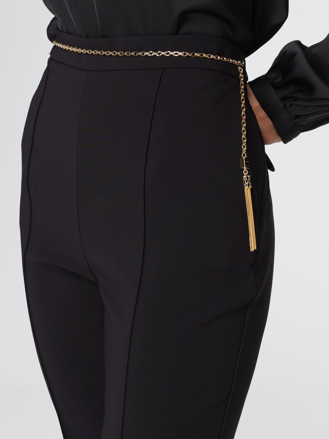 ELISABETTA FRANCHI PANTALONES: Pantalón mujer Elisabetta Franchi, Negro - Img 3