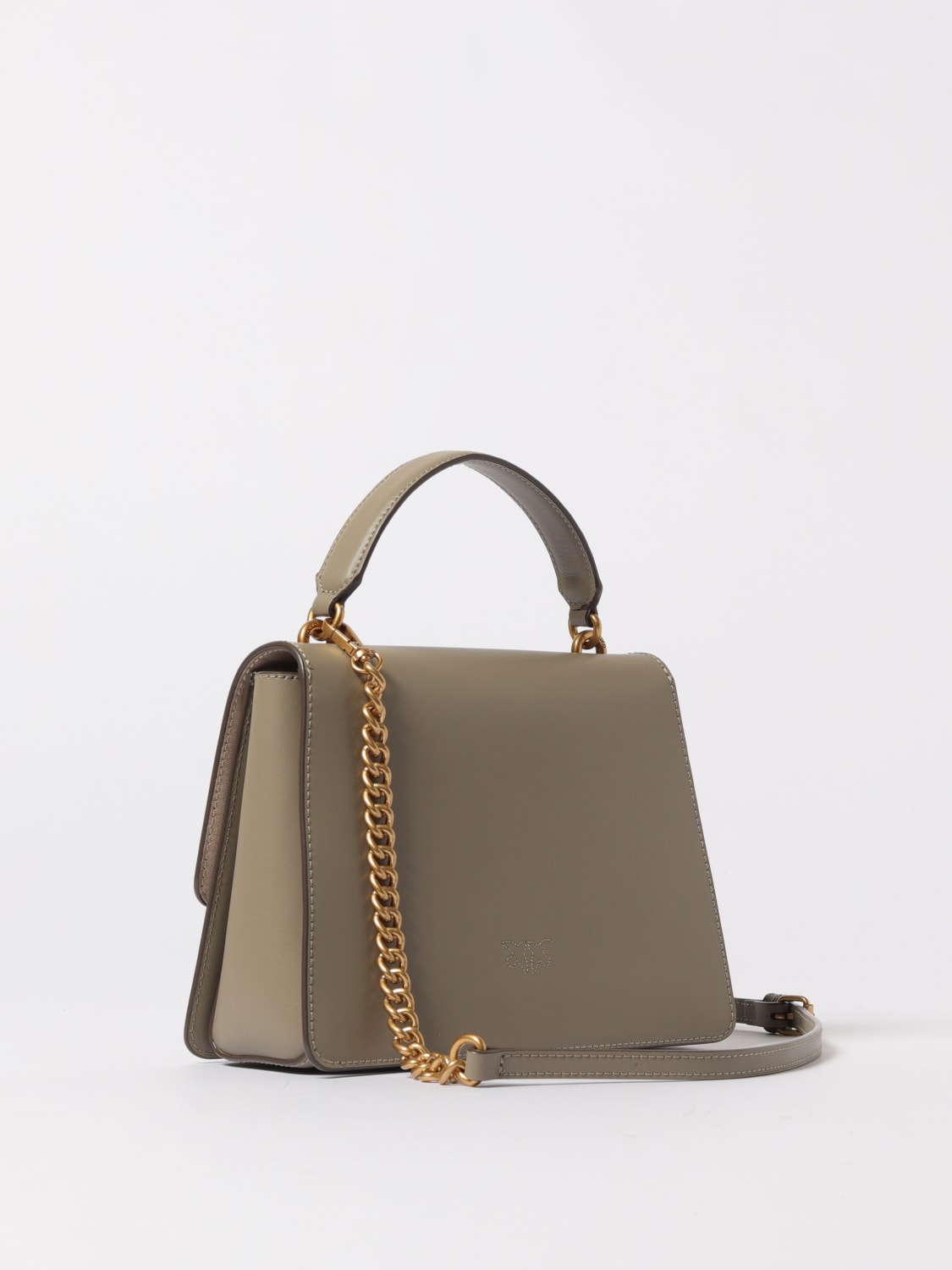 PINKO BORSA A MANO: Borsa Classic Love One Light Simply Pinko, Beige - Img 2
