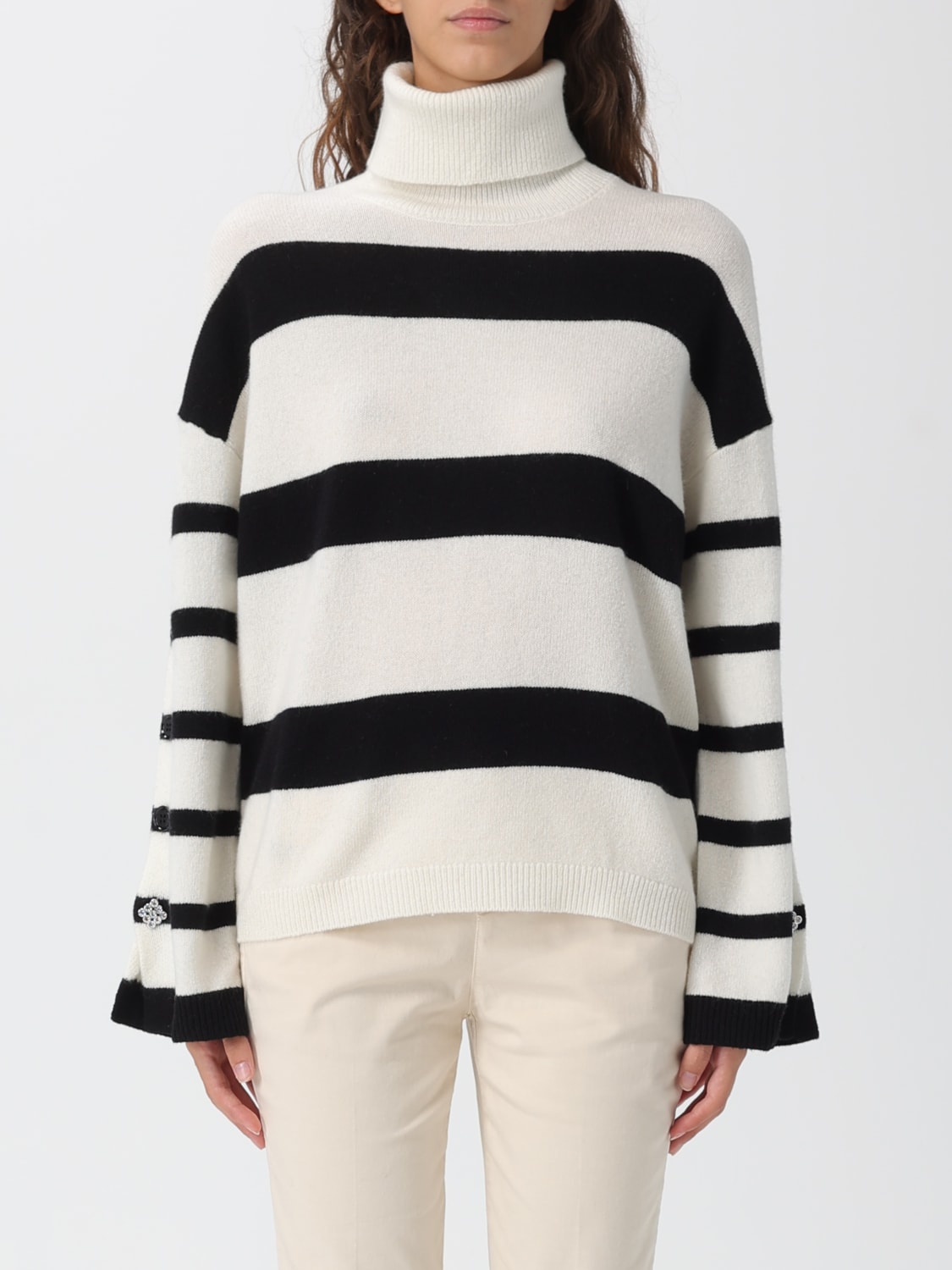 LIU JO SWEATER: Sweater woman Liu Jo, White - Img 1
