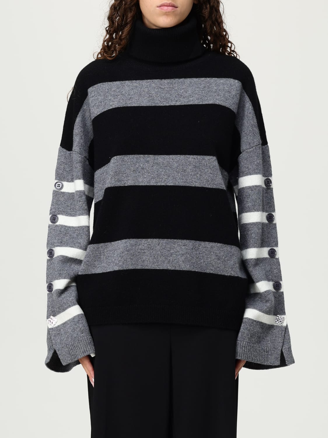 LIU JO SWEATER: Sweater woman Liu Jo, Grey - Img 1