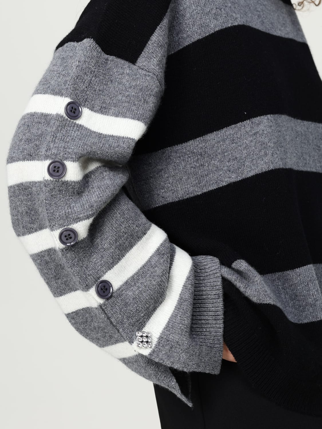 LIU JO SWEATER: Sweater woman Liu Jo, Grey - Img 3