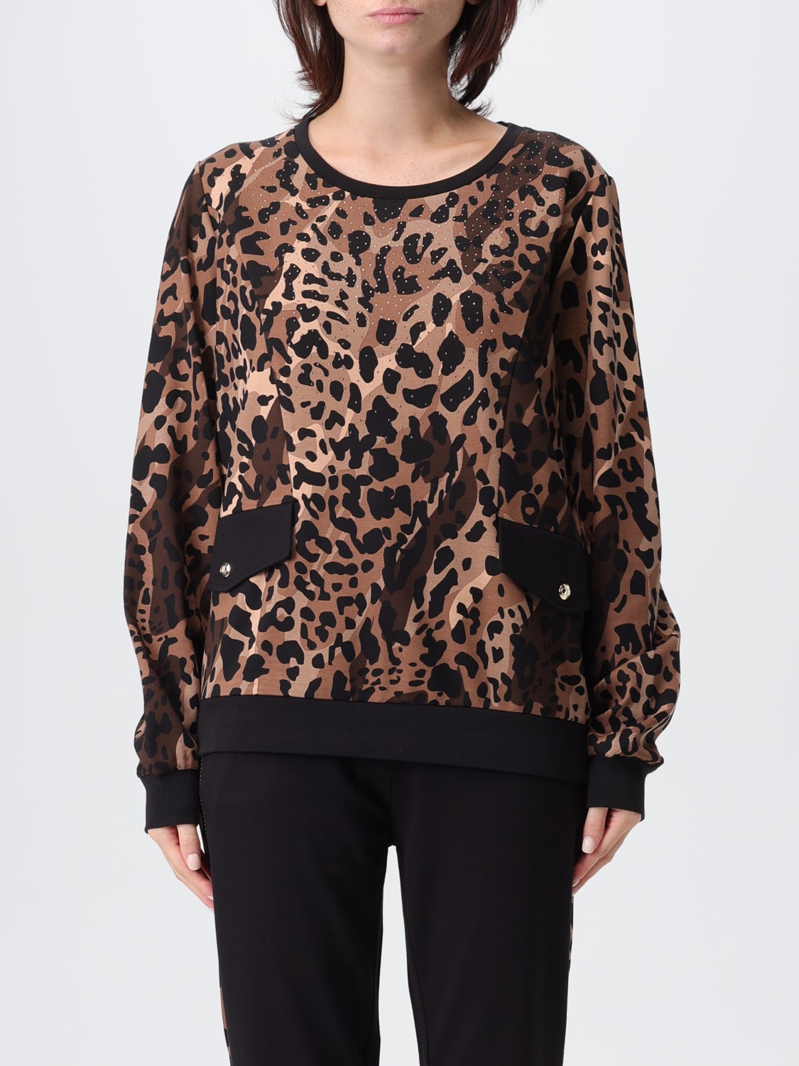 LIU JO SWEATSHIRT: Sweatshirt damen Liu Jo, Braun - Img 1