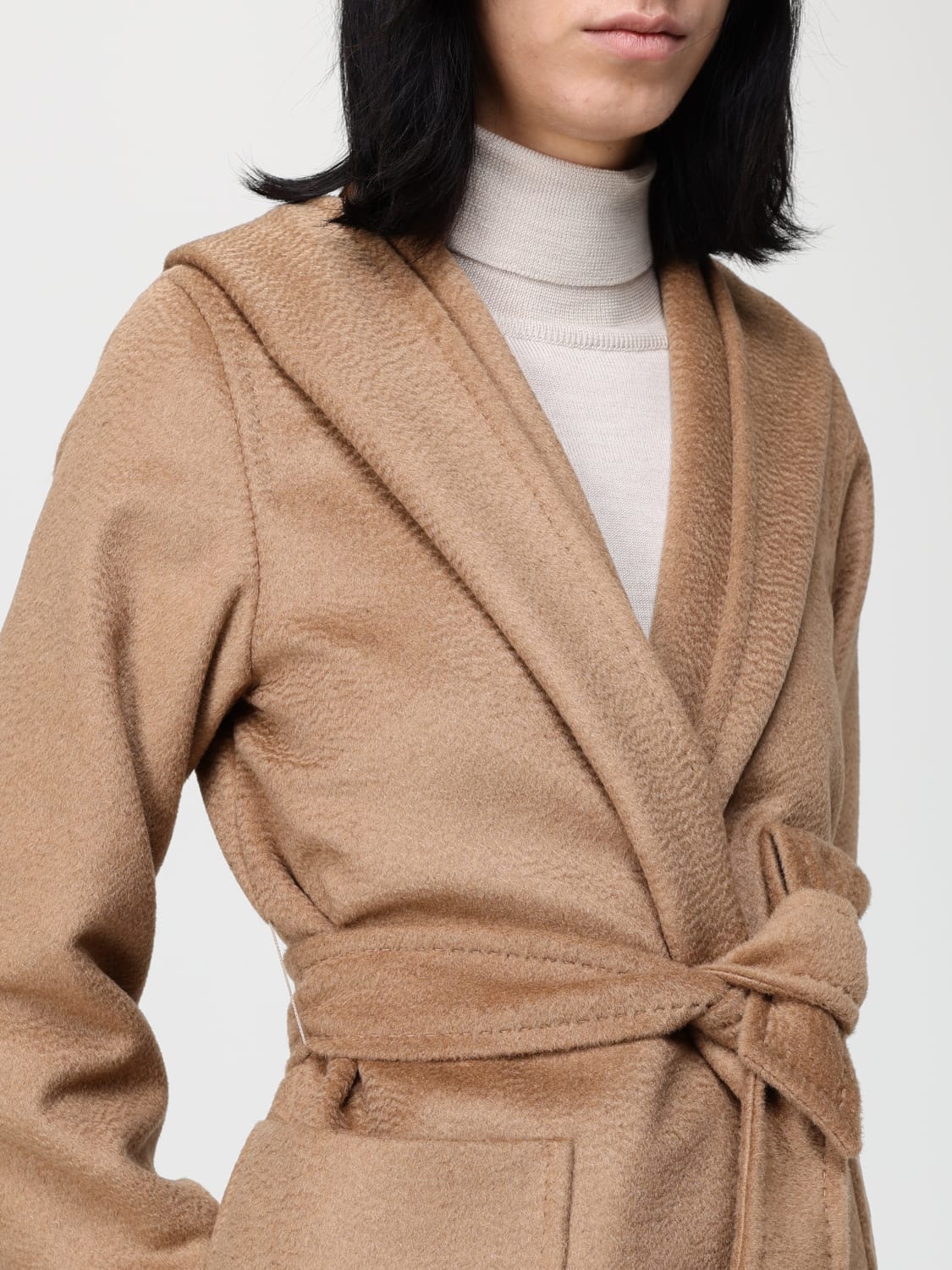 MAX MARA COAT: Coat woman Max Mara, Camel - Img 5