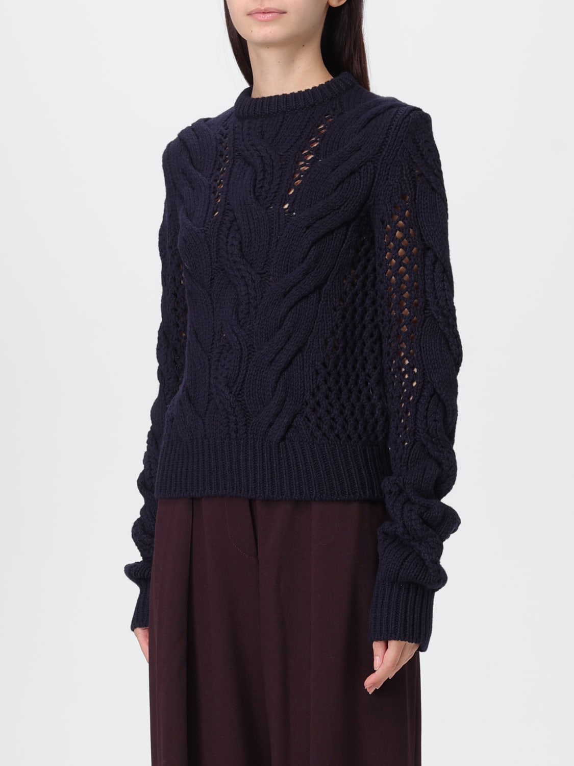 SPORTMAX SWEATER: Sweater woman Sportmax, Blue - Img 4