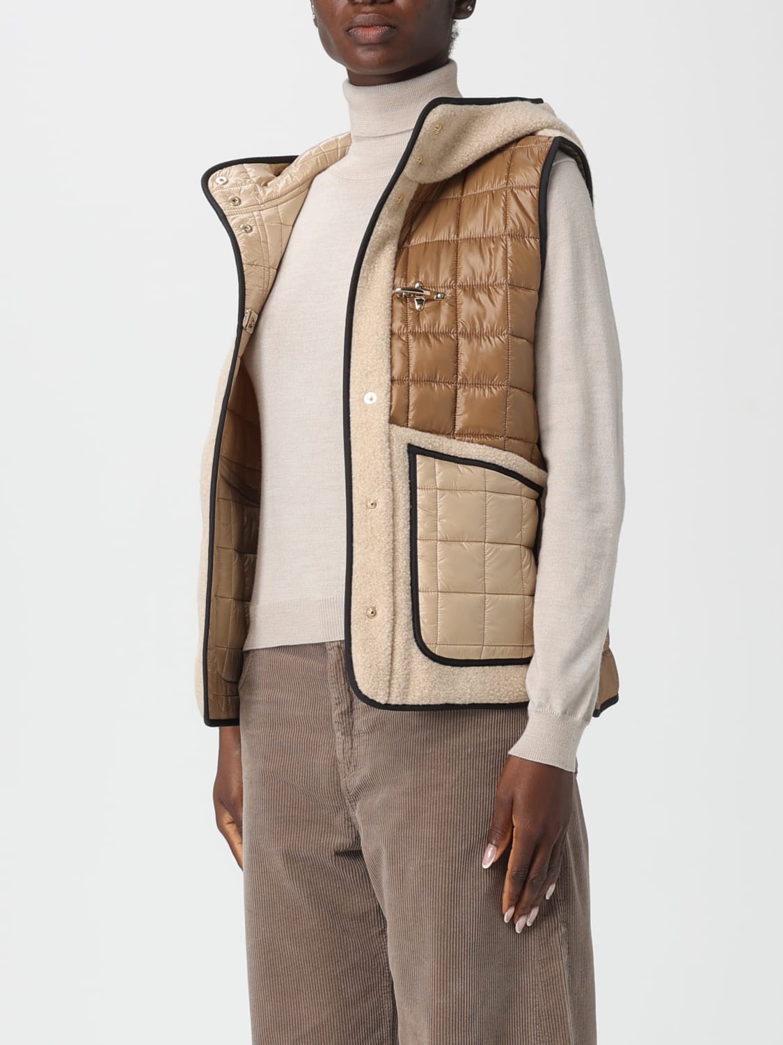 FAY GILET: Gilet femme Fay, Beige - Img 3