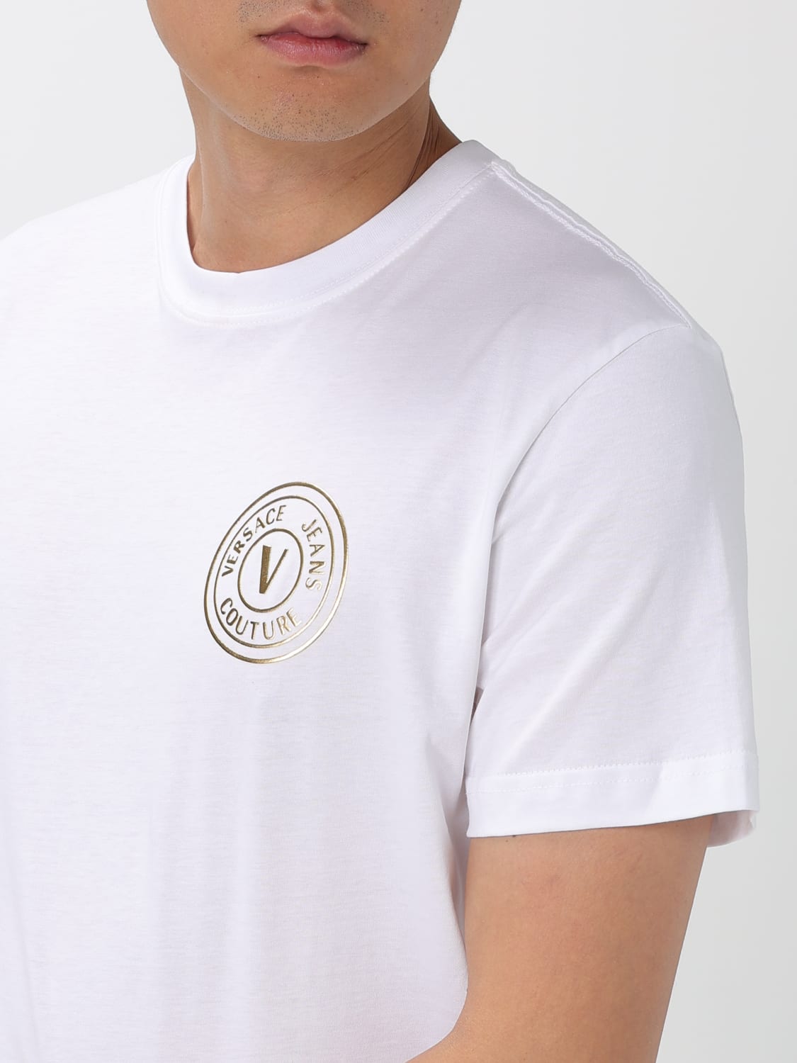 VERSACE JEANS COUTURE T-SHIRT: T-shirt men Versace Jeans Couture, White - Img 3